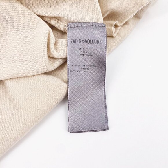 Zadig & Voltaire Cream Graphic Tank Top - Picture 8 of 10